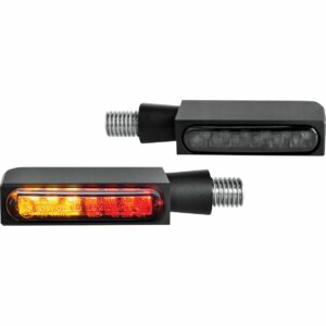 HeinzBikes LED Alu Blinker/Rücklicht Block Line M8 schwarz