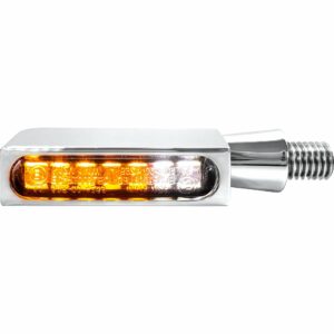 HeinzBikes LED Alu Blinker/Positionslicht Block Line M8 chrom