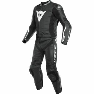 Dainese Avro D-Air Lederkombi 2-tlg. schwarz/weiß 50 Herren