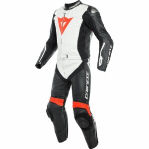 Dainese Avro D-Air Lederkombi 2-tlg. weiß/schwarz/rot 50 Herren