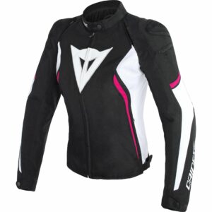 Dainese Avro D2 Damen Textiljacke schwarz/weiß/rosa 52 Damen