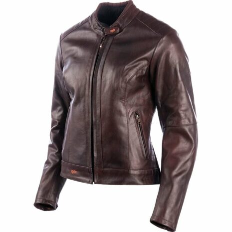 DXR Charlize Damen Lederjacke mokka 44 Damen