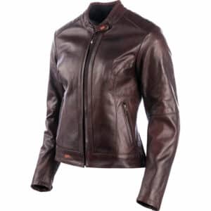 DXR Charlize Damen Lederjacke mokka 40 Damen