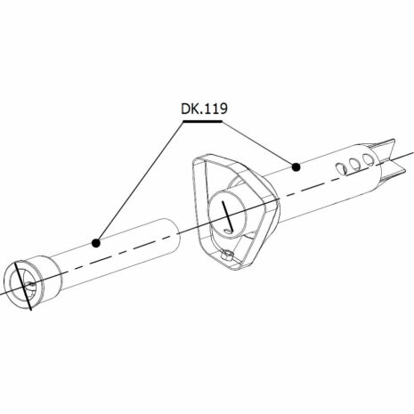 MIVV dB-Killer DK.119 inkl. Mittelrohr für Delta Race