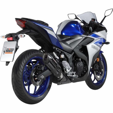 MIVV Suono Auspuff schwarz Y.048.L9 für Yamaha YZF R25/R3 2015-