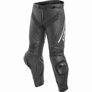 Dainese Delta 3 Lederhose perforiert schwarz/schwarz/weiß 48 (M) Herren