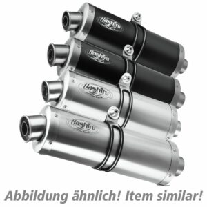 Hashiru Auspuff ST05 oval small Paar silber für Z 1000 2003-2006