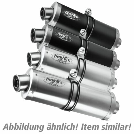 Hashiru Auspuff ST05 oval silber für BMW R 1200 R/RS 2015-2018