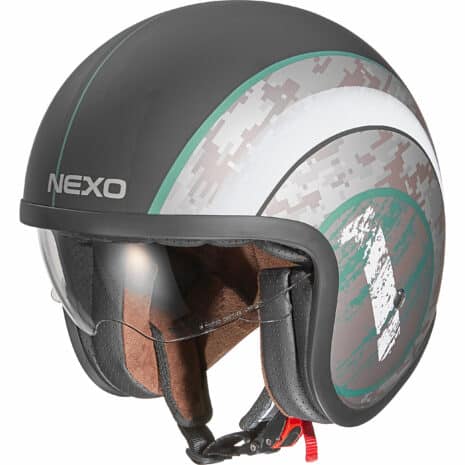 Nexo Jethelm Urban Style Camo Grau/Grün Dekor #20 L