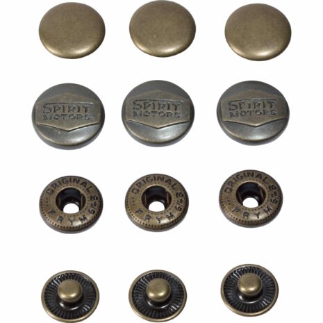 Spirit Motors Druckknopf schwarz (gummi) 16 mm