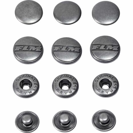 FLM Druckknopf schwarz (gummi) 16 mm
