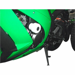 B&G Sturzpads Racing Polyamid weiß für Kawa ZX-10 R 2011-2015