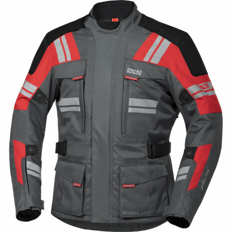 IXS Blade-ST 2.0 Tour Textiljacke grau/rot/schwarz S Herren