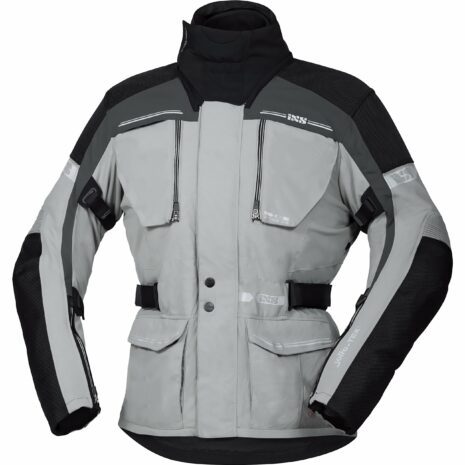 IXS Traveller-ST Tour Textiljacke grau/silber/schwarz L Herren