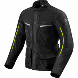 REV'IT! Voltiac 2 Textiljacke schwarz/neongelb XL Herren