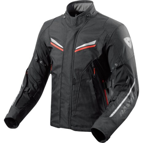 REV'IT! Vapor 2 Textiljacke schwarz/rot XL Herren