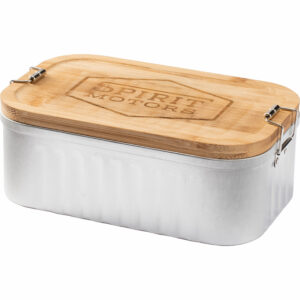 Spirit Motors Lunchbox Metall mit Bambusdeckel