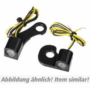 HeinzBikes LED Blinker/Positionslichtpaar Nano für Sportster 04-13 chro