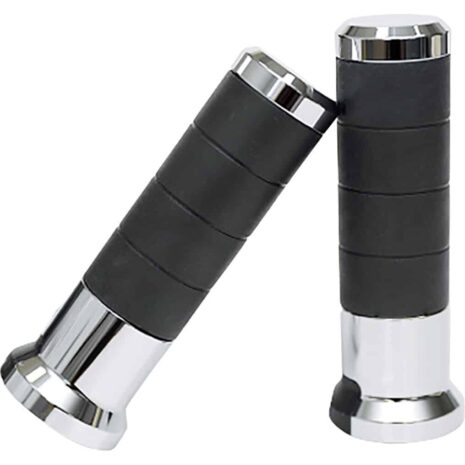 Koso Heizgriffe Titan für 22 mm Lenker 5-stufig chrom