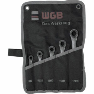 WGB Ratschenschlüsselsatz mit Stopring 5-teilig 8-19mm