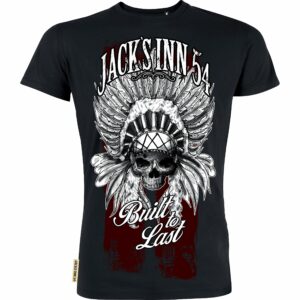 Jack's Inn 54 Indian Skull T-Shirt schwarz M Herren