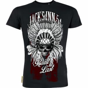 Jack's Inn 54 Indian Skull T-Shirt schwarz XXL Herren