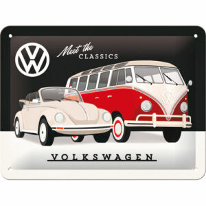 Nostalgic-Art Blechschild 15 x 20 "VW - Meet the Classics"