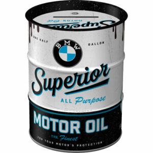 Nostalgic-Art Spardose Ölfass "BMW - Superior Motor Oil"