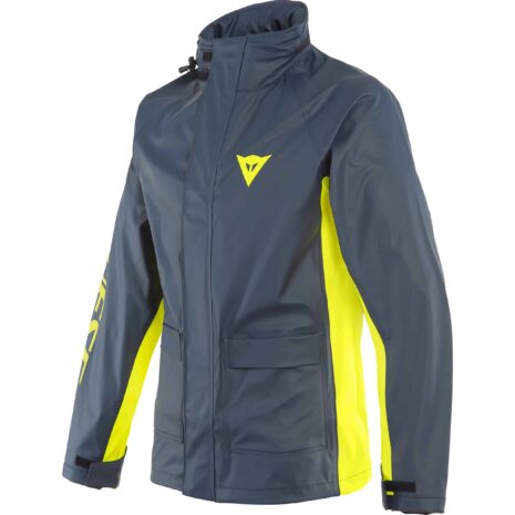 Dainese Storm 2 Regenjacke dunkelblau/neon-gelb M