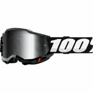 100% Accuri II Crossbrille Black silber verspiegelt