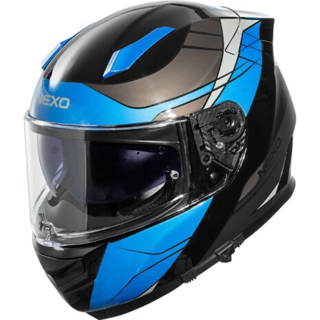 Nexo Integralhelm Fiberglas Sport III Blau Dekor S