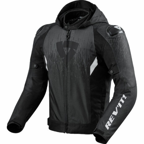 REV'IT! Quantum 2 H2O Textiljacke schwarz/anthrazit L