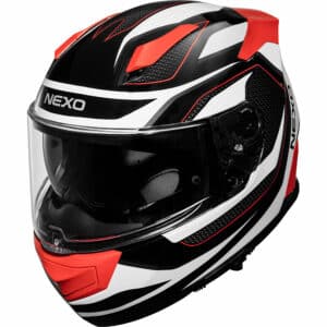 Nexo Integralhelm Fiberglas Sport III Rot Dekor L