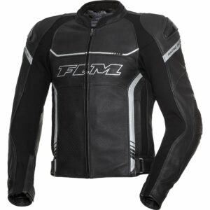 FLM Sports Leder Kombijacke 2.2 schwarz/silber 56 Herren