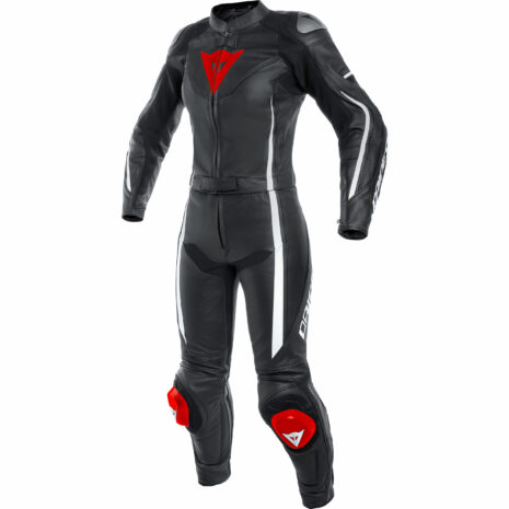 Dainese Assen 2 Damen Lederkombi 2-tlg. schwarz/rot 46 (M) Damen