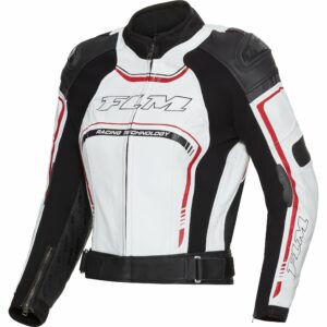 FLM Sports Damen Lederkombijacke 3.1 schwarz/weiß 42 Damen