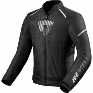 REV'IT! Sprint H2O Textiljacke schwarz/weiß 3XL Herren