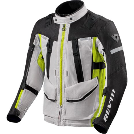 REV'IT! Sand 4 H2O Textiljacke silber/neon-gelb S Herren