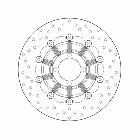 Brembo Bremsscheibe Oro schwimmend 78B40892  285/62/79/5/10