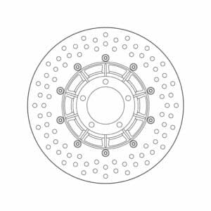 Brembo Bremsscheibe Oro starr 68B407B1  260/62/79/5/8