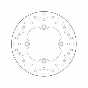 Brembo Bremsscheibe Oro starr 68B40780  240/105/125/5/10