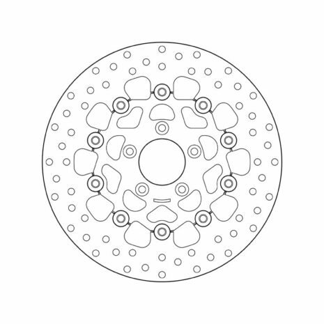 Brembo Bremsscheibe Oro schwimmend 78B40891  292/56/82