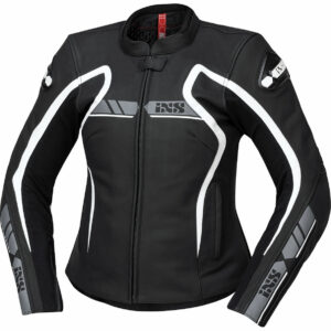 IXS RS-600 1.0 LD Sport Damen Lederjacke schwarz/grau/weiß 36 Damen