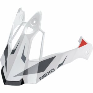 Nexo Schirm MX-Line Fiberglas Endurohelm rot/blau/weiß Dekor #20