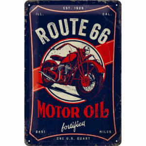Nostalgic-Art Blechschild 20 x 30 Route 66 "Motor Oil"