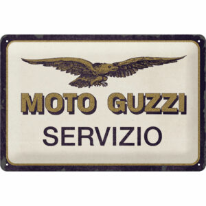 Nostalgic-Art Blechschild 20 x 30 Moto Guzzi "Servizio"