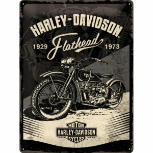 Nostalgic-Art Blechschild 30 x 40 Harley-Davidson "Flathead Black"
