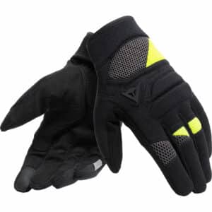 Dainese Fogal Textilhandschuh kurz schwarz/neongelb L