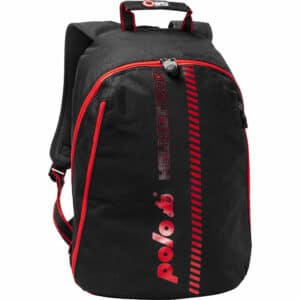 QBag Helmrucksack schwarz/rot 16-22 Liter Stauraum