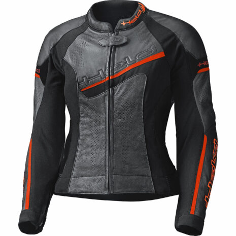 Held Debbie II Damen Lederjacke schwarz/neonrot 42 Damen